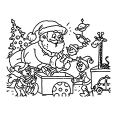 Cute santa claus coloring pages for your little ones