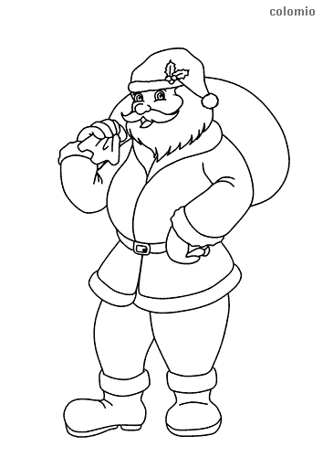 Santa claus coloring pages free printable santa coloring sheets