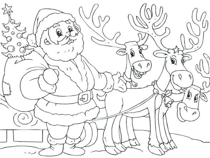 Cool reindeer coloring pages pdf ideas