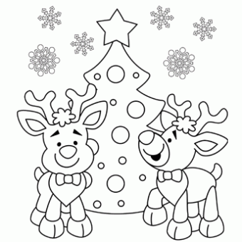 Christmassantasreindeercoloringpages crafts and worksheets for preschooltoddler and kindergarten