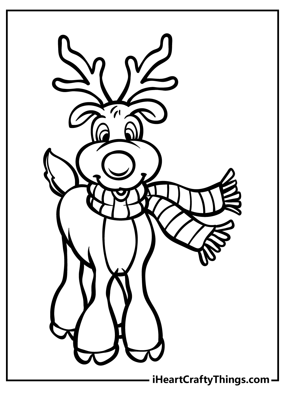 Rudolph coloring pages free printables