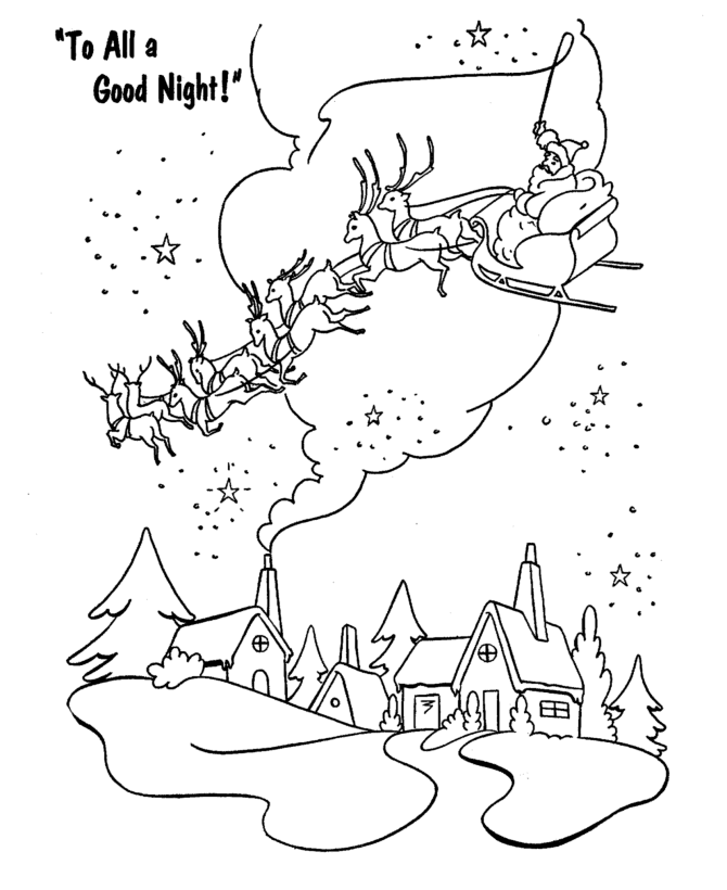 Bluebonkers santa claus coloring pages