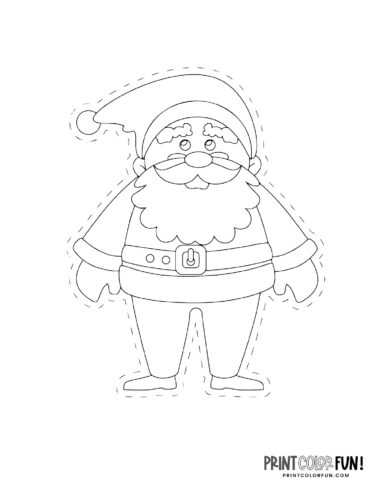 Cute santa claus coloring pages for craft learning fun plus twas the night before christmas at