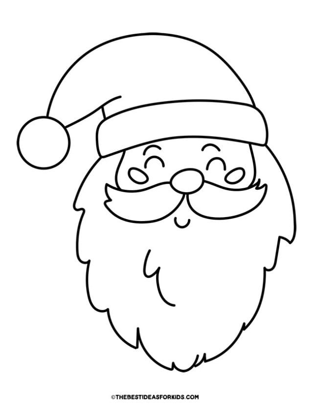 Santa coloring pages free printables