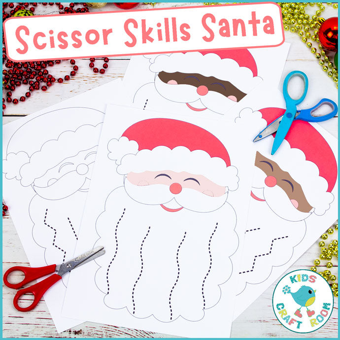 Christmas scissor skills