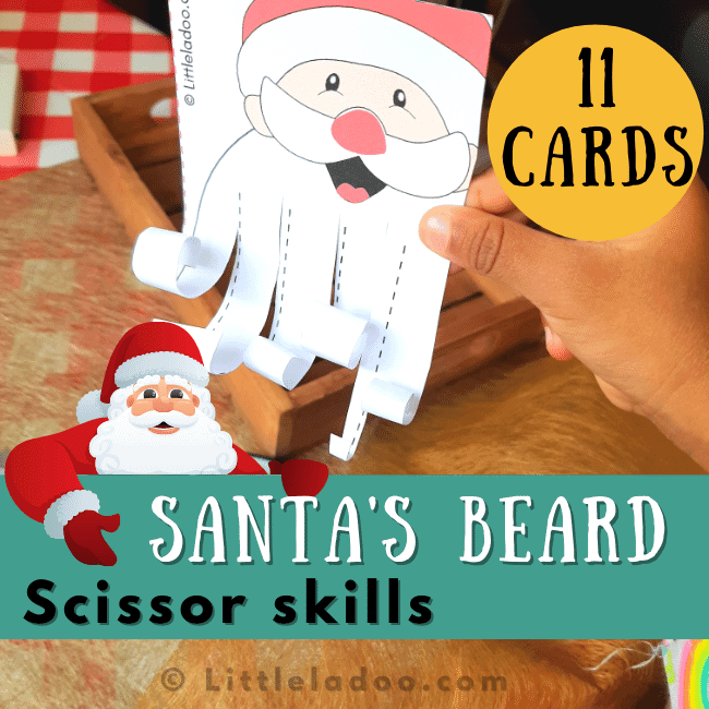 Santas beard scissor skills