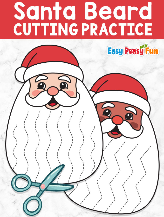 Santas beard cutting activity