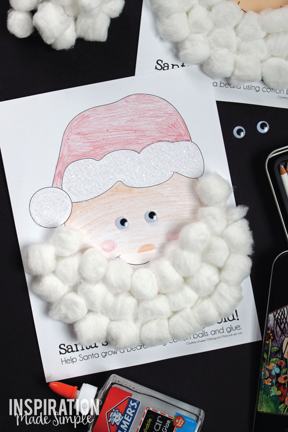 Christmas kids craft with free printables