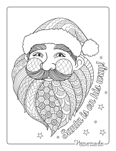 Free printable christmas coloring pages for adults