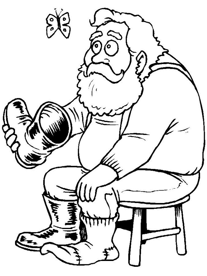 Santa coloring pages