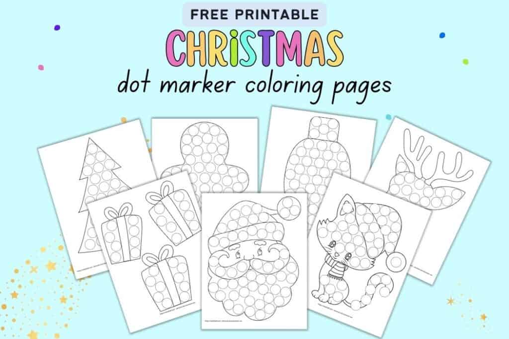 Free christmas dot marker printables no