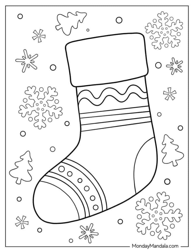 Winter coloring pages free pdf printables