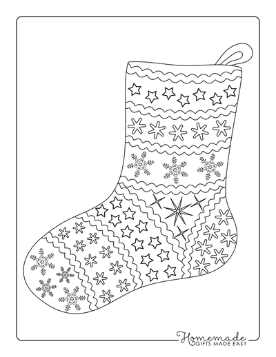 Best christmas stocking coloring pages printable stocking templates