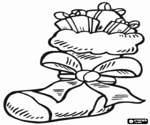 Coloring pages santa boots santas boot with ribbon and gifts coloring page printable gâ free christmas coloring pages christmas coloring pages coloring pages