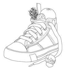 Christmas shoe coloring pages