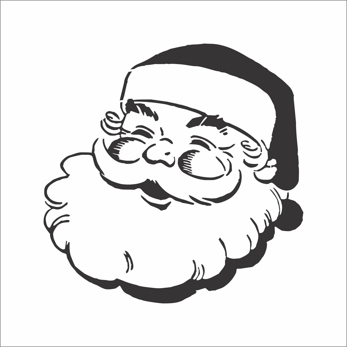 Santa stencil