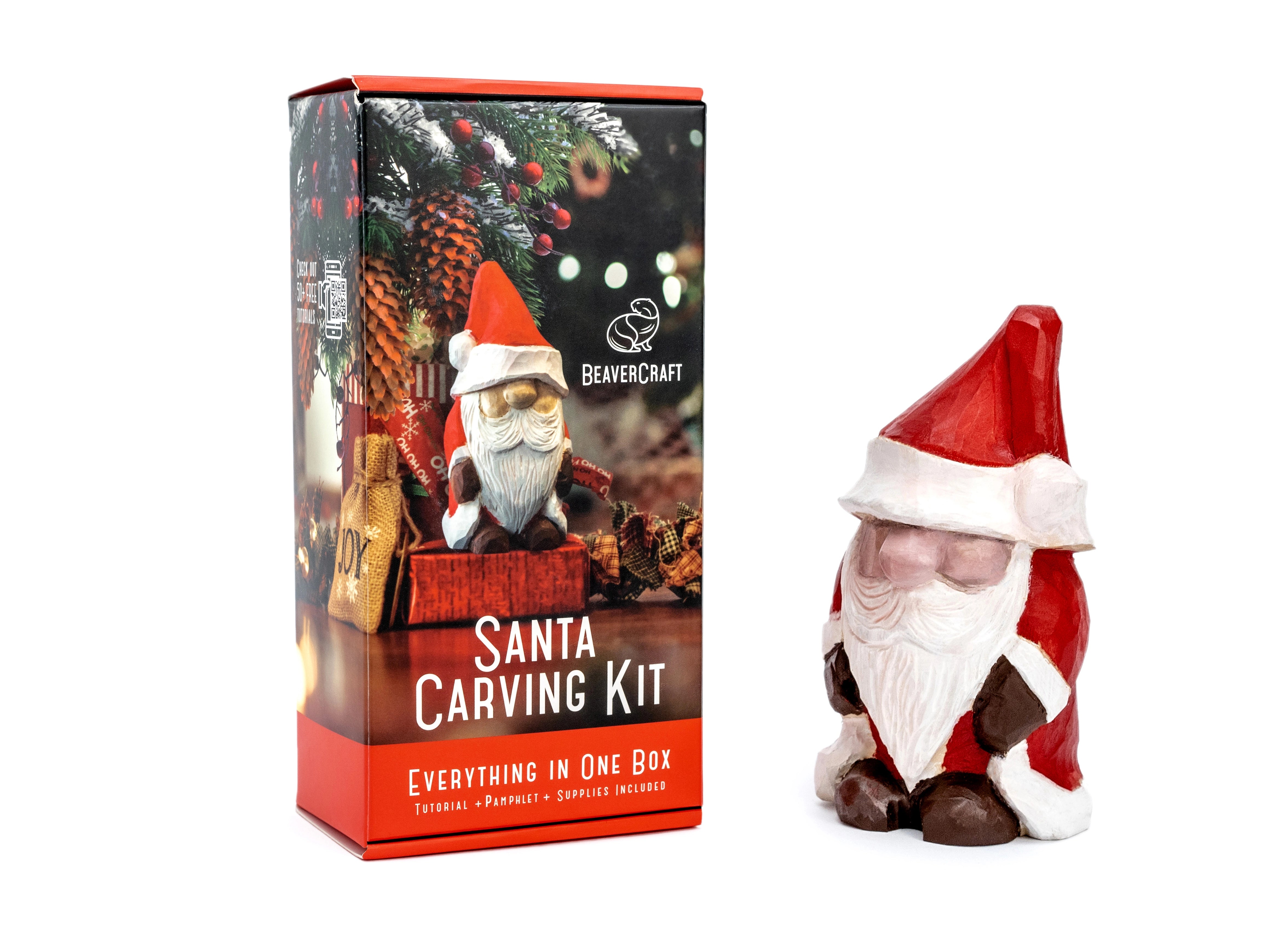 Diy â santa carving kit â plete starter whittling kit for beginne â beavercraft tools