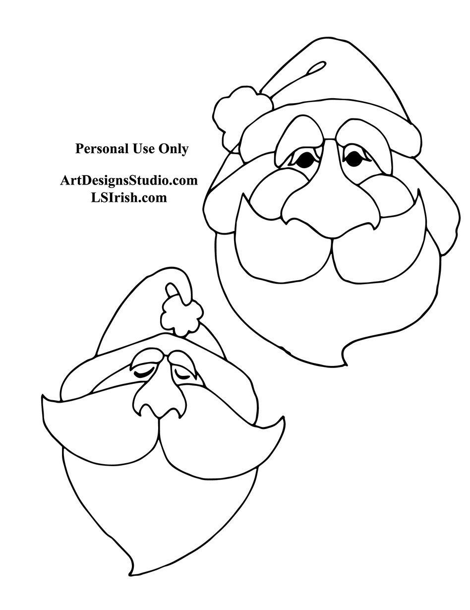 Free santa ornament carving patterns