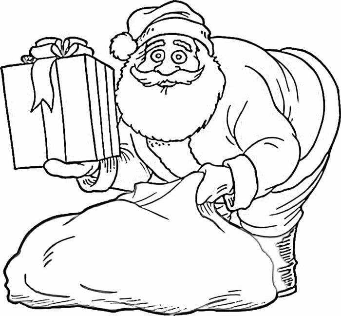 Best santa s shapes crafts colouring pages