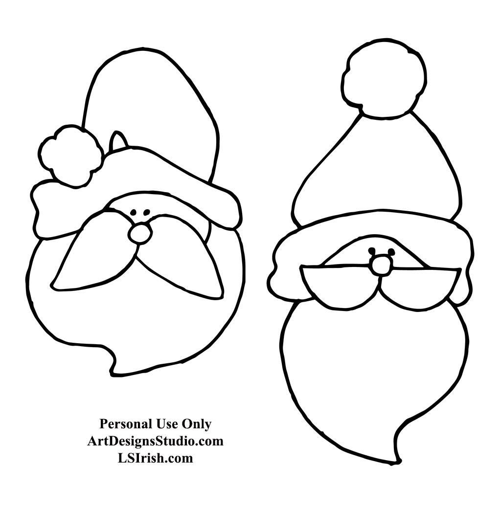 Free santa ornament carving patterns