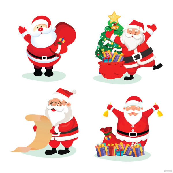 Best santa s shapes crafts colouring pages