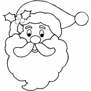 Santa face coloring page santa coloring pages christmas coloring pages santa face