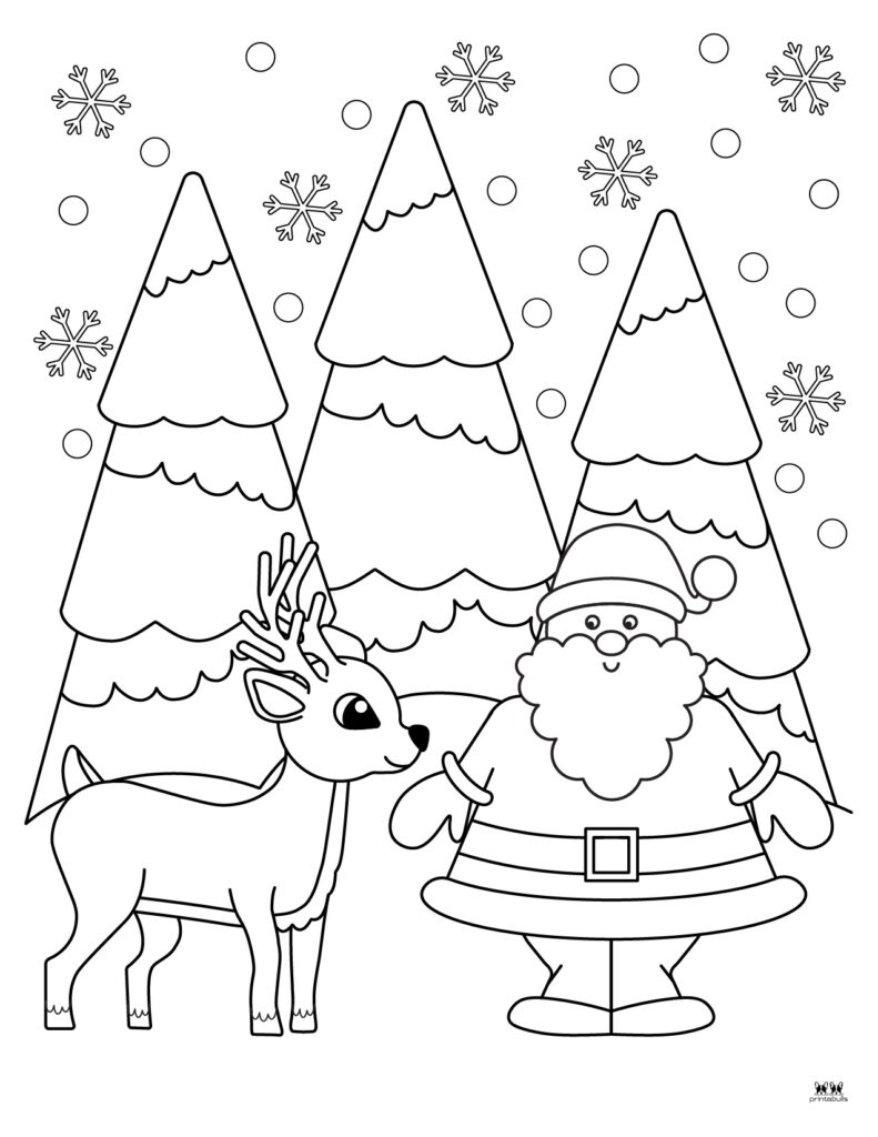 Reindeer coloring pages