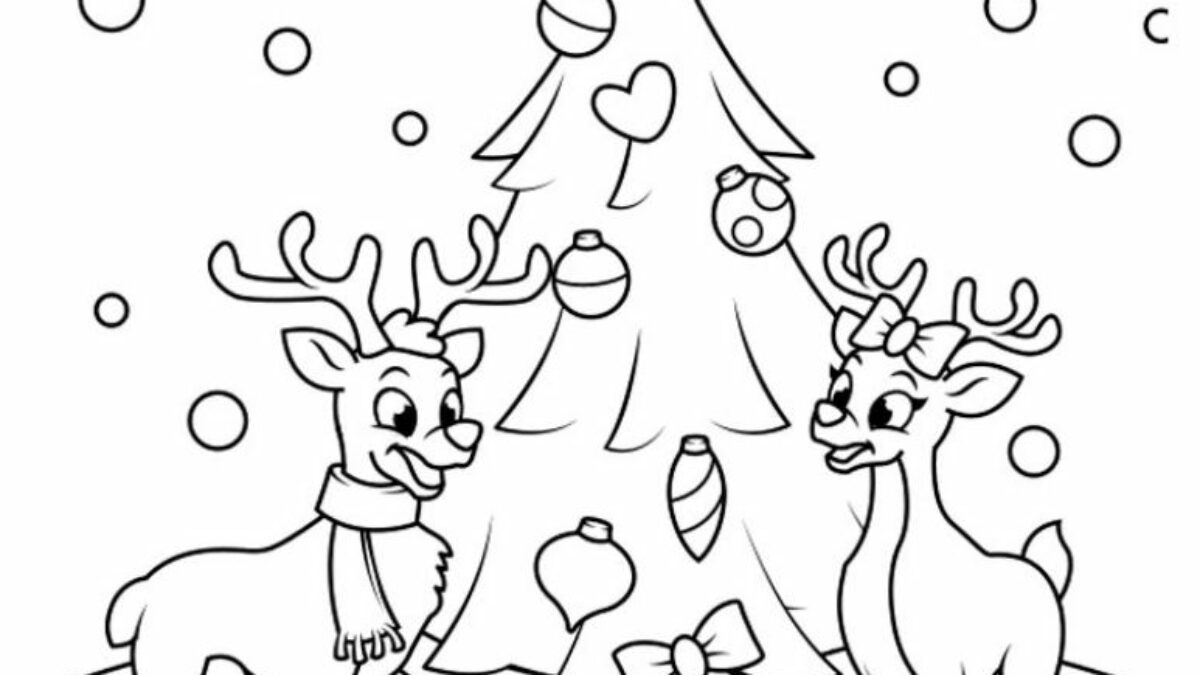 Printable reindeer coloring pages for kids add some color to that reindeer