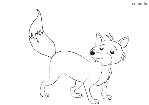 Foxes coloring pages free printable fox coloring sheets