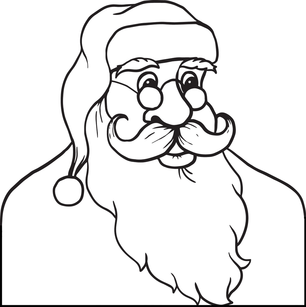 Printable santa claus coloring page for kids â