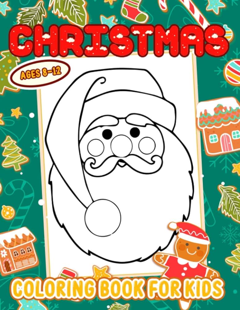 Christmas coloring book for kids ages