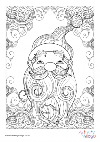 Santa claus louring pages