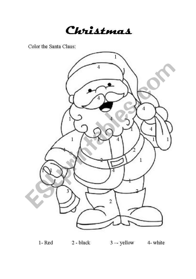 Color the santa claus