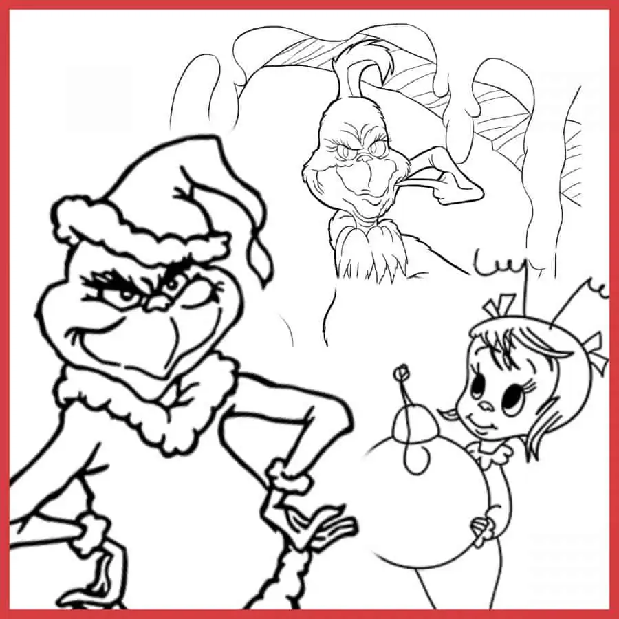Best grinch coloring pages free printables artsy pretty plants