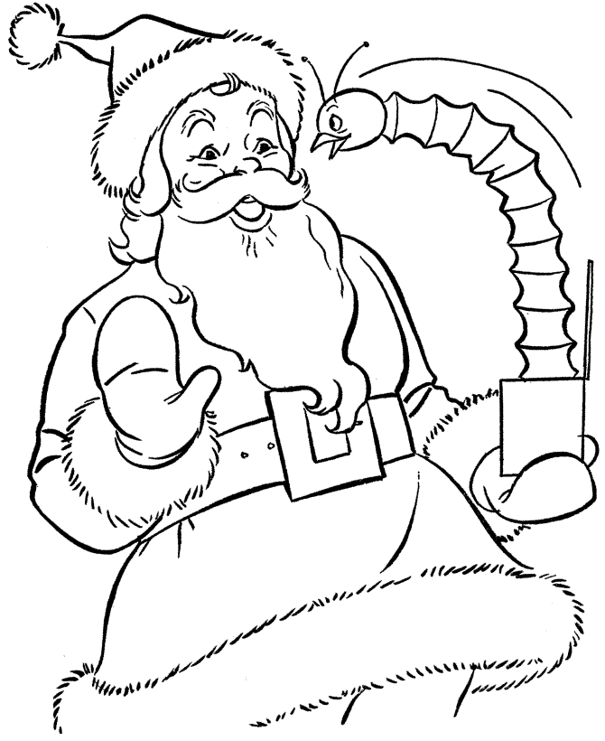 Free printable santa claus coloring pages for kids