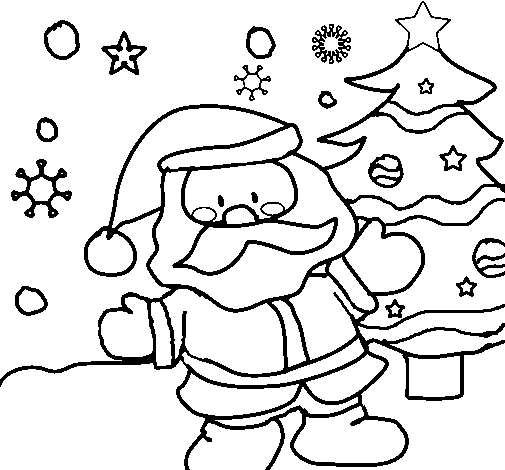 Santa claus coloring page