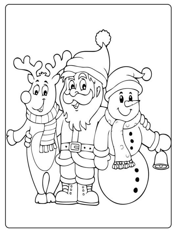 Downloadable christmas coloring pages for kids