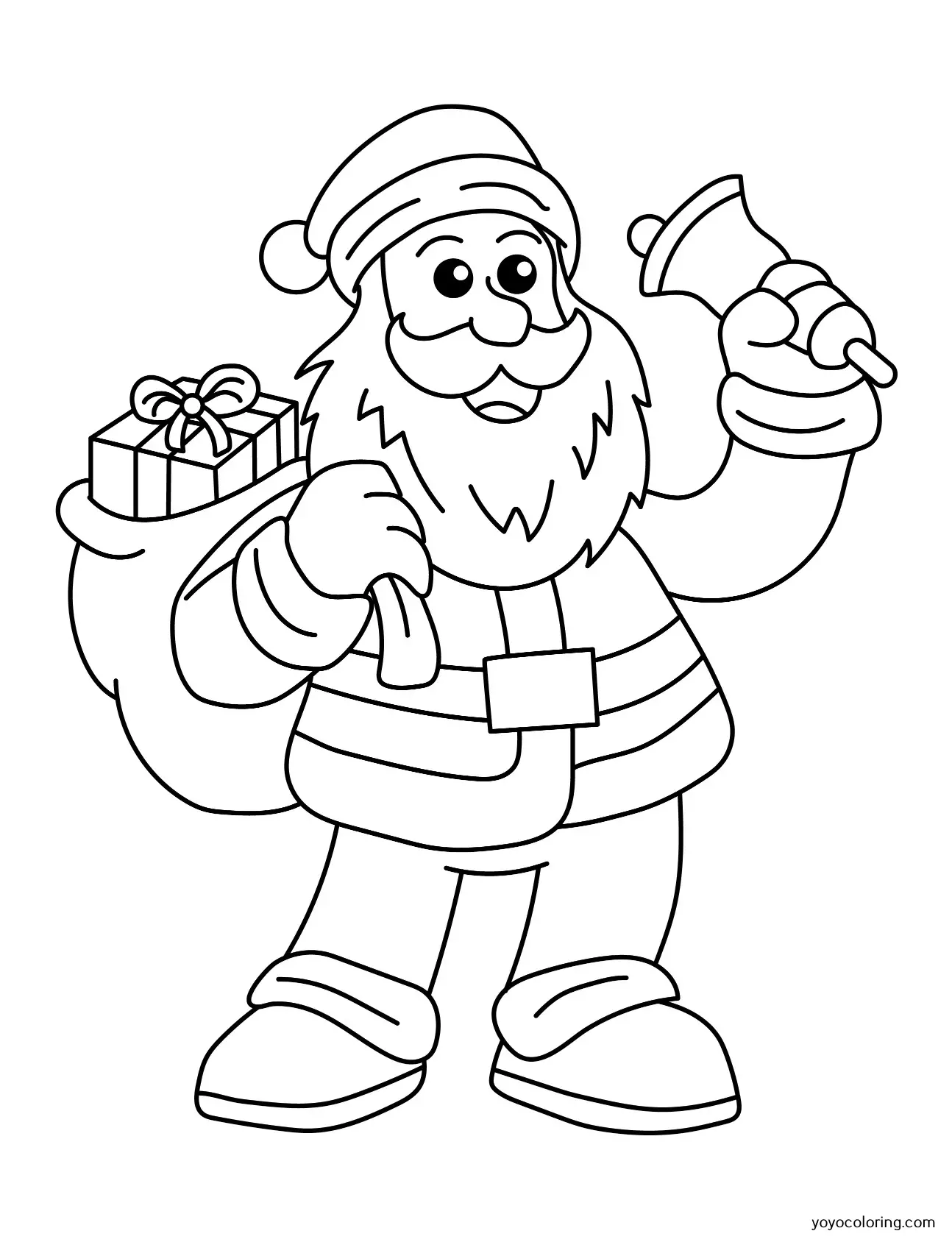 Santa claus coloring pages á printable painting template