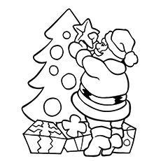 Cute santa claus coloring pages for your little ones