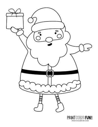 Cute santa claus coloring pages for craft learning fun plus twas the night before christmas at