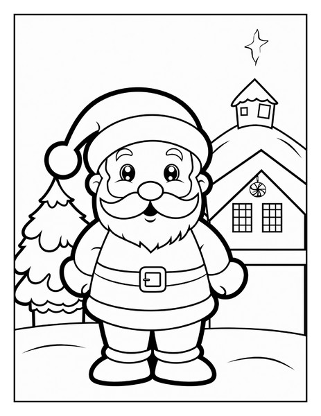 Santa claus coloring pages