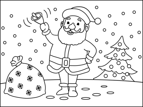 Santa claus coloring page free printable coloring pages