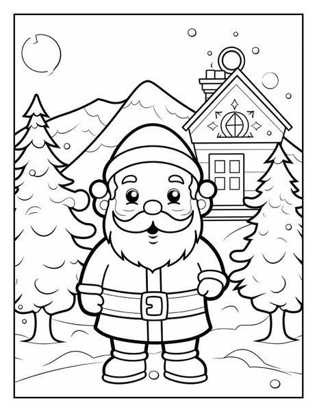 Santa claus coloring pages