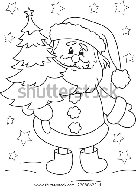 Santa coloring pages images stock photos d objects vectors