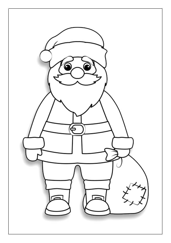 Santa coloring pages free printable coloring sheets for kids