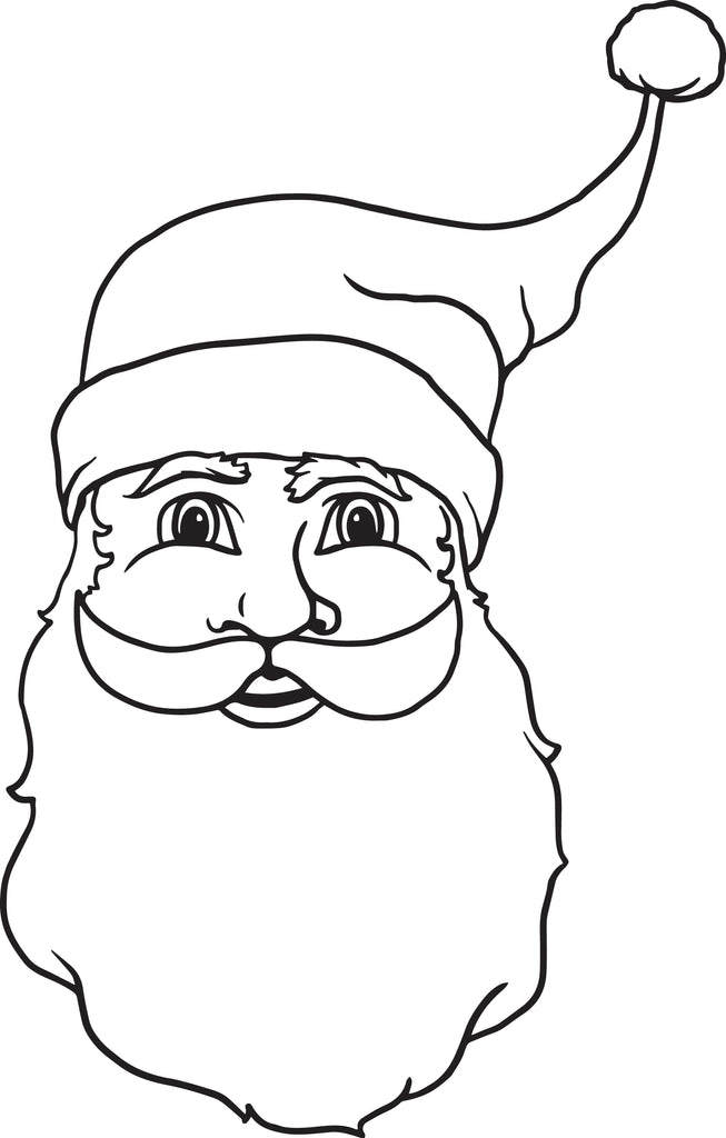 Printable santa claus coloring page for kids â