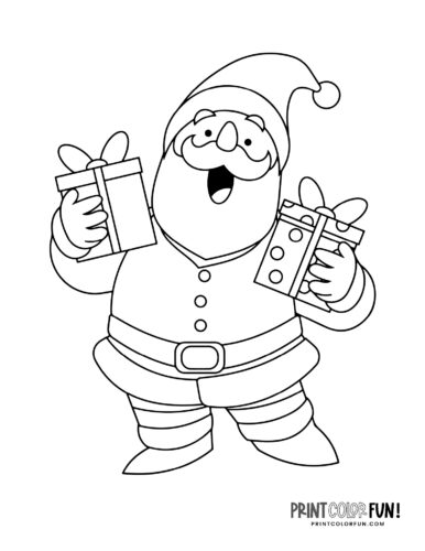 Cute santa claus coloring pages for craft learning fun plus twas the night before christmas at