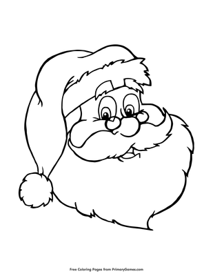 Santa claus coloring page â free printable pdf from