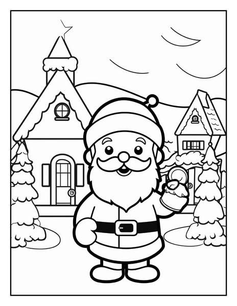 Santa claus coloring pages