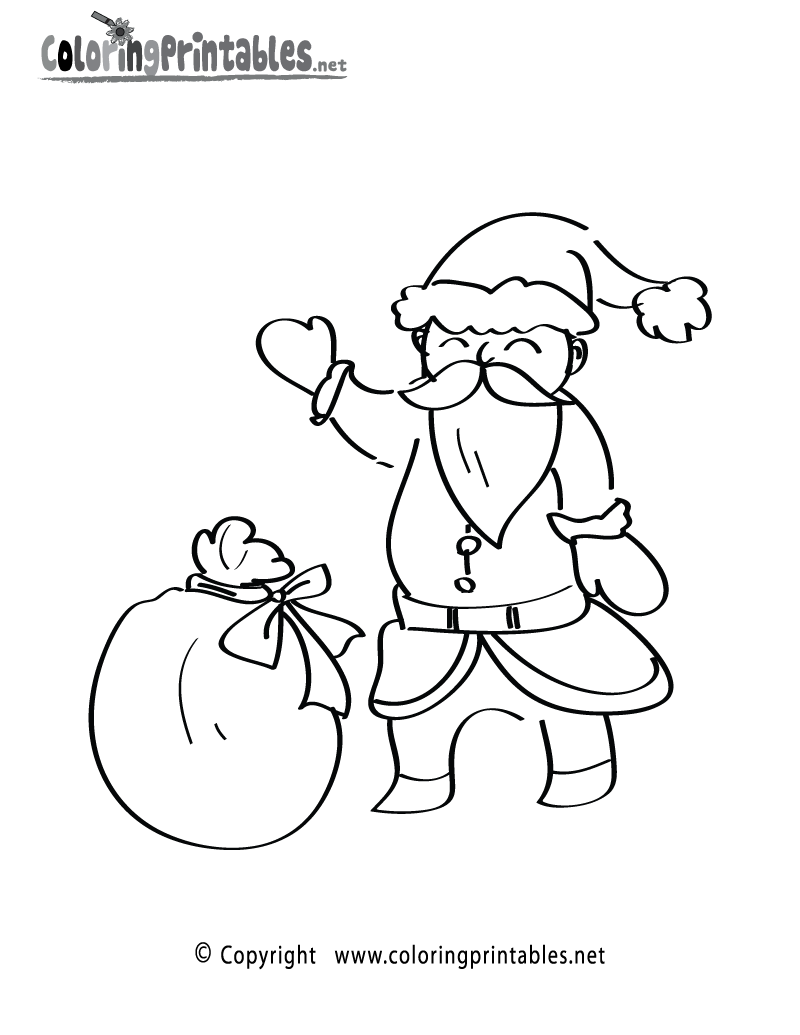 Santa claus coloring page